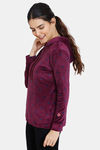 Zivame Supersoft Velour Knit Hoodie Sweatshirt - Potent Purple — thumbnail 2